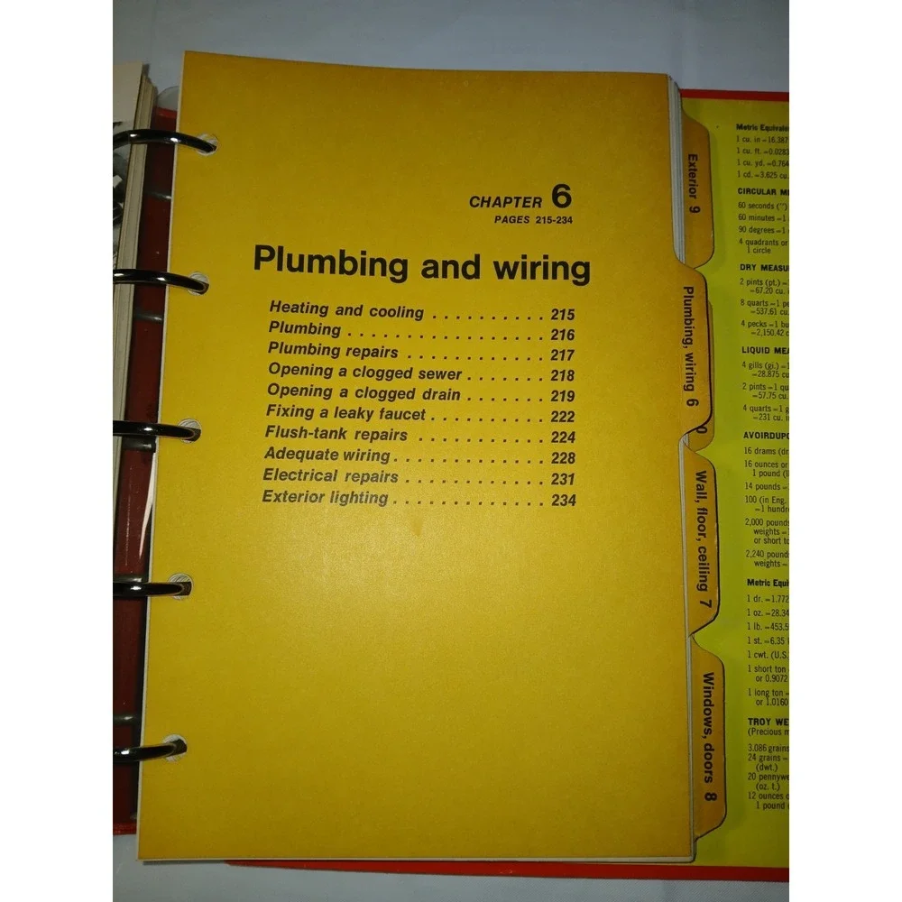 Vintage 1970 Better Homes and Gardens Handyman's Book 3-Ring‎ Binder Hardcover